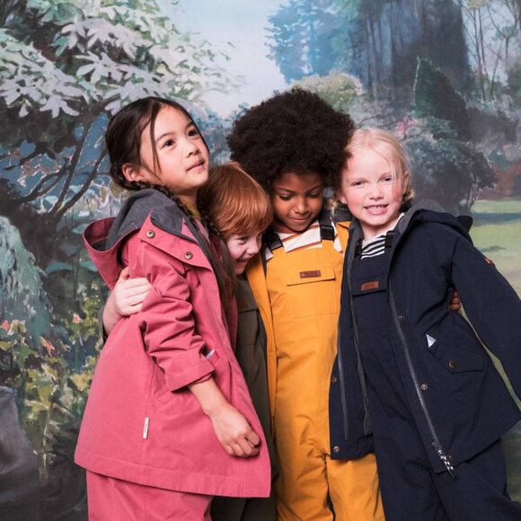 Töastie Kids Waterproof Raincoat, Ink Navy - Picture 3 of 6